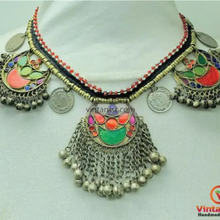 Load image into Gallery viewer, Afghan Kuchi Necklace with Bells and Coins