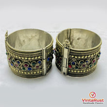 Load image into Gallery viewer, Afghan Kuchi Tribal Boho Cuff Bracelet