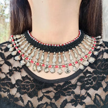 Load image into Gallery viewer, Afghani Tribal Choker Boho Necklace