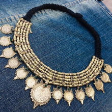 Load image into Gallery viewer, Vintage Tribal Coins Jewelry Set