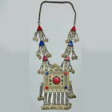 Load image into Gallery viewer, Amulet Style Pendant and Triangular Stone Necklace