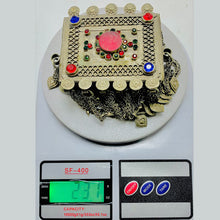 Load image into Gallery viewer, Amulet Style Pendant and Triangular Stone Necklace