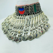 Load image into Gallery viewer, Antique Choker Necklace With Fish Motifs and Coins