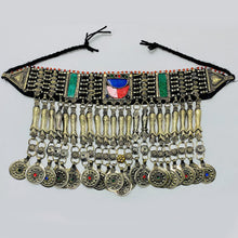 Load image into Gallery viewer, Antique Choker Necklace With Fish Motifs and Coins