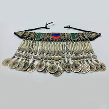 Load image into Gallery viewer, Antique Choker Necklace With Fish Motifs and Coins