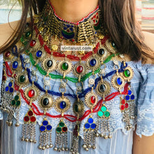 Load image into Gallery viewer, Antique Choker Necklace With Motifs and Tassels