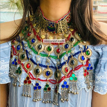 Load image into Gallery viewer, Antique Choker Necklace With Motifs and Tassels