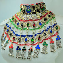 Load image into Gallery viewer, Antique Choker Necklace With Motifs and Tassels