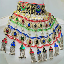 Load image into Gallery viewer, Antique Choker Necklace With Motifs and Tassels