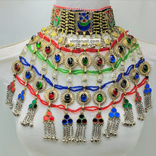 Load image into Gallery viewer, Antique Choker Necklace With Motifs and Tassels