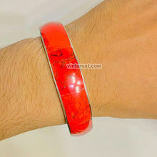 Load image into Gallery viewer, Antique Coral Stone Statement Bracelet