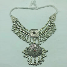 Load image into Gallery viewer, Antique Tribal Ethnic Silver Kuchi Necklace