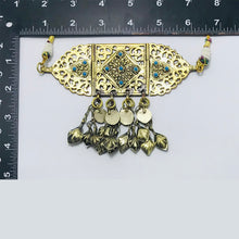 Load image into Gallery viewer, Antique German Silver Choker With Turquoise Beads