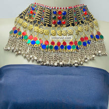 Load image into Gallery viewer, Antique Glass Stones and Bells Choker Necklace
