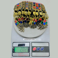 Load image into Gallery viewer, Antique Glass Stones and Bells Choker Necklace