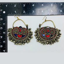 Load image into Gallery viewer, Antique Handmade Hoop Earrings