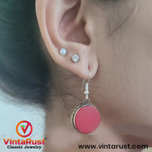 Load image into Gallery viewer, Antique Handmade Red Stones Earrings