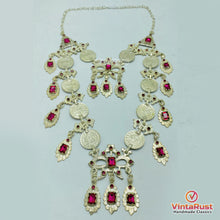 Load image into Gallery viewer, Antique Silver Handmade Kuchi Coin Necklace