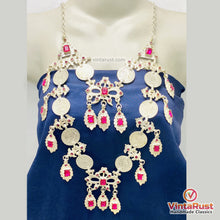 Load image into Gallery viewer, Antique Silver Handmade Kuchi Coin Necklace