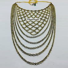 Load image into Gallery viewer, Antique Tribal Handmade Massive Bib Necklace