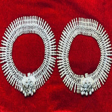 Load image into Gallery viewer, Antique Tribal Rustic Anklet Pair