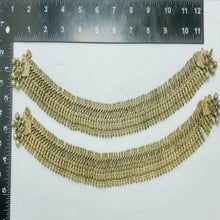 Load image into Gallery viewer, Antique Tribal Rustic Anklet Pair