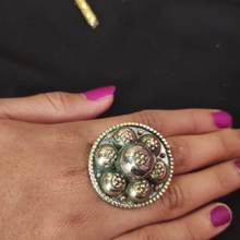 Load image into Gallery viewer, Antique Tribal Silver Kuchi Ring