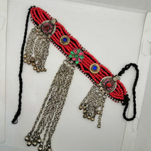 Load image into Gallery viewer, Beaded Choker Necklace With Long Dangling Bells