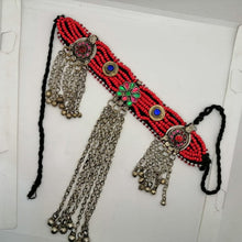 Load image into Gallery viewer, Beaded Choker Necklace With Long Dangling Bells