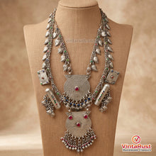 Load image into Gallery viewer, Vintage Amulet Pendant Kuchi Bib Necklace