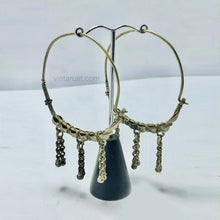 Load image into Gallery viewer, Big Vintage Hoop Earrings With Bells