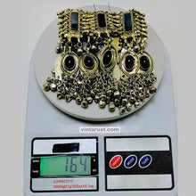 Load image into Gallery viewer, Black Glass Stones Gypsy Choker Necklace