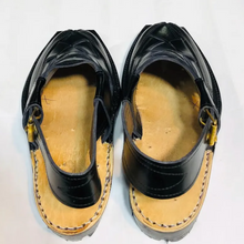 Load image into Gallery viewer, Black Handmade Stylish Premium Quality Sandals