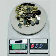 Load image into Gallery viewer, Black Tribal Stone Choker Necklace