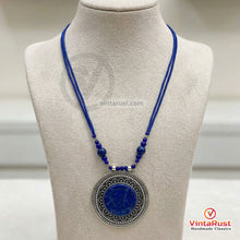 Load image into Gallery viewer, Blue Lapis Lazuli Gemstone Pendant Necklace