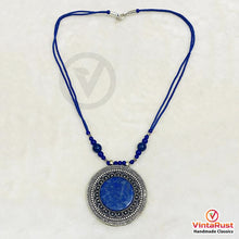 Load image into Gallery viewer, Blue Lapis Lazuli Gemstone Pendant Necklace