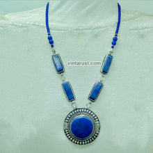 Load image into Gallery viewer, Blue Lapis Lazuli Pendant Necklace