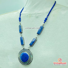 Load image into Gallery viewer, Blue Lapis Lazuli Pendant Necklace