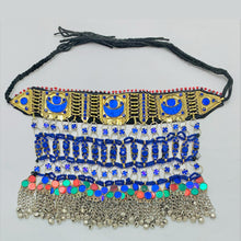 Load image into Gallery viewer, Blue Stones Handmade Kuchi Choker Necklace