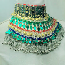 Load image into Gallery viewer, Bohemian Green Crystal Stone Choker Necklace