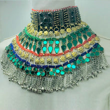 Load image into Gallery viewer, Bohemian Green Crystal Stone Choker Necklace