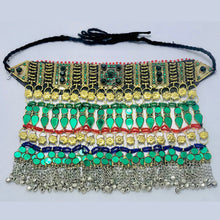 Load image into Gallery viewer, Bohemian Green Crystal Stone Choker Necklace