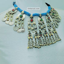 Load image into Gallery viewer, Bohemian Necklace With Coins and Glass Stones