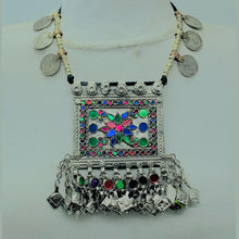 Load image into Gallery viewer, Bohemian Necklace With Coins and Multicolor Pendant