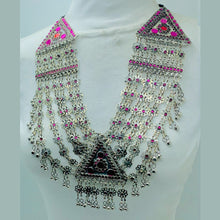 Load image into Gallery viewer, Bohemian Multilayers Necklace With Pink Glass Stones