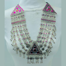 Load image into Gallery viewer, Bohemian Multilayers Necklace With Pink Glass Stones