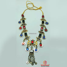 Load image into Gallery viewer, Bohemian Tribal Necklace with Colorful Stones