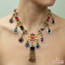 Load image into Gallery viewer, Bohemian Tribal Necklace with Colorful Stones