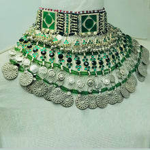 Load image into Gallery viewer, Bohemian Unique Style Green Choker Necklace