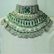Load image into Gallery viewer, Bohemian Unique Style Green Choker Necklace